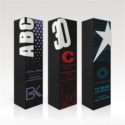 Square EbonyWood 9" Chevron