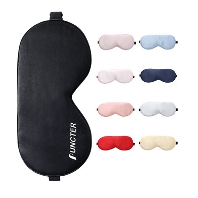 Silk Sleep Mask for Women/Men W/ Adjustable Strap for Side Sleepers