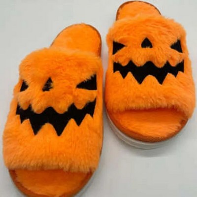 Fashion Plush Halloween Slippers