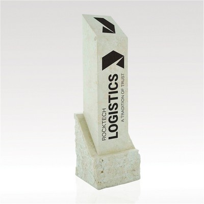 White Marble Square Column Award 10"