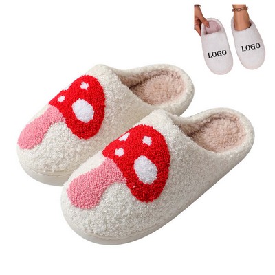 Winter Slippers With Embroidered