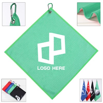 Microfiber Golf Towel W/ Carabiner