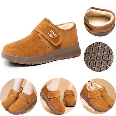 Womens Suede Slip On Indoor Outdoor Memory Foam House Clog Slippers