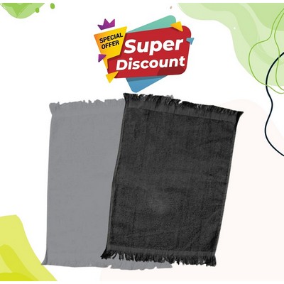 Fingertip Towel Fringed Ends (11"x18") - (Blank)