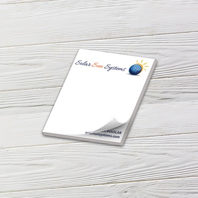 Full-Color Notepads - 25 Sheets (3.5" x 4.25")