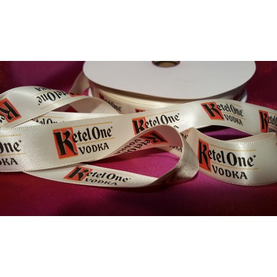 Double Faced Woven Edge Tiffany Ribbon w/Hot Stamp or Debossed (1½" x 100 Yard Roll)