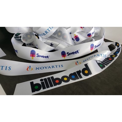 Double Faced Polyester Bridal Satin Tiffany Ribbon w/Dye-Sublimation (5/8" x 100 Yard Roll)