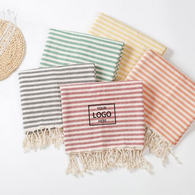 Turkish Tassel Beach Towel