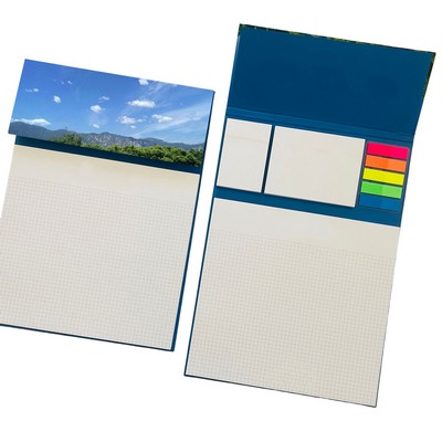 Hard Cover Sticky Flag Jotter Pad
