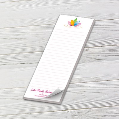 Full-Color Notepads - 25 Sheets (3" x 8")
