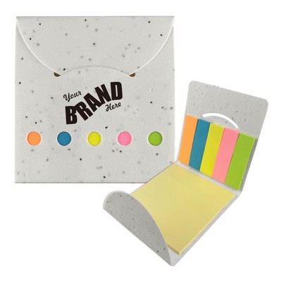 Flower Seeds Plantable Sticky Notes & Flags In Case