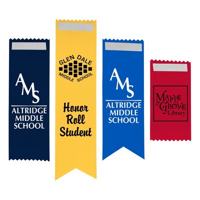 Satin Ribbon Badge (2½"x4")